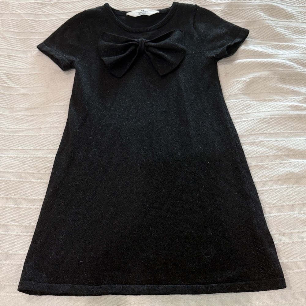 H&M Black Kids Dress with Bow